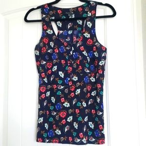 Forever 21 Sleeveles Floral Top S/P